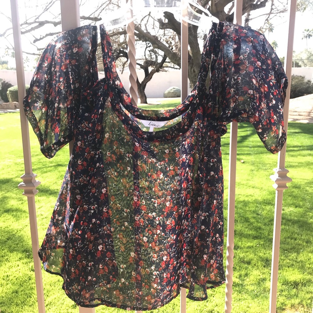 PACSUN Flora Off the Shoulder Blouse/Tank top